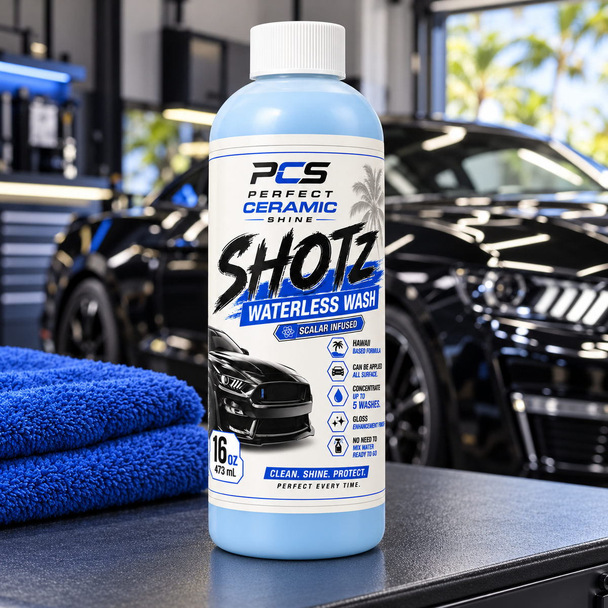 PCS SHOTZ Ceramic Waterless Wash – 16 oz